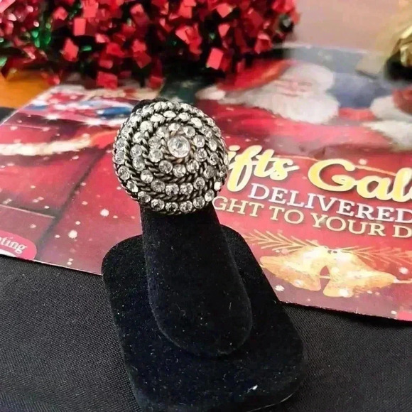 𝅺RING BURNISHED GOLD, ADJUSTABLE TO SIZE 7 - Picture 2 of 5